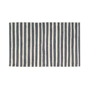 Nourison Brunswick 24" x 36" Candy Cane Stripe Cotton Accent Rug - Gray / White